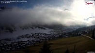 Archived image Webcam Lech am Arlberg - Guesthouse Bergland 13:00