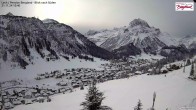 Archiv Foto Webcam Oberlech: Ausblick Pension Bergland 09:00