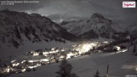 Archived image Webcam Lech am Arlberg - Guesthouse Bergland 05:00