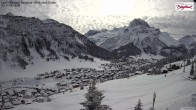 Archiv Foto Webcam Oberlech: Ausblick Pension Bergland 11:00