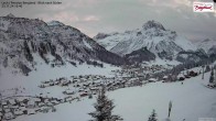 Archiv Foto Webcam Oberlech: Ausblick Pension Bergland 15:00