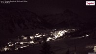 Archiv Foto Webcam Oberlech: Ausblick Pension Bergland 03:00