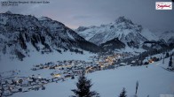 Archiv Foto Webcam Oberlech: Ausblick Pension Bergland 06:00