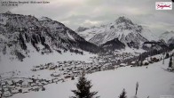 Archiv Foto Webcam Oberlech: Ausblick Pension Bergland 07:00