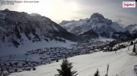 Archiv Foto Webcam Oberlech: Ausblick Pension Bergland 09:00