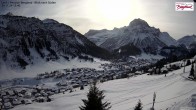 Archiv Foto Webcam Oberlech: Ausblick Pension Bergland 11:00