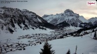 Archiv Foto Webcam Oberlech: Ausblick Pension Bergland 15:00