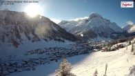 Archived image Webcam Lech am Arlberg - Guesthouse Bergland 09:00