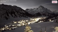 Archived image Webcam Lech am Arlberg - Guesthouse Bergland 01:00