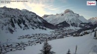 Archived image Webcam Lech am Arlberg - Guesthouse Bergland 02:00