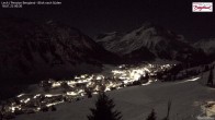 Archiv Foto Webcam Oberlech: Ausblick Pension Bergland 23:00