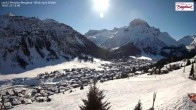 Archiv Foto Webcam Oberlech: Ausblick Pension Bergland 11:00