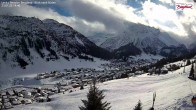 Archived image Webcam Lech am Arlberg - Guesthouse Bergland 13:00