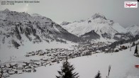 Archived image Webcam Lech am Arlberg - Guesthouse Bergland 09:00