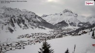 Archived image Webcam Lech am Arlberg - Guesthouse Bergland 11:00