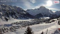 Archived image Webcam Lech am Arlberg - Guesthouse Bergland 13:00