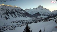 Archived image Webcam Lech am Arlberg - Guesthouse Bergland 15:00