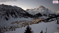 Archived image Webcam Lech am Arlberg - Guesthouse Bergland 06:00