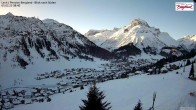 Archived image Webcam Lech am Arlberg - Guesthouse Bergland 07:00