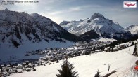 Archiv Foto Webcam Oberlech: Ausblick Pension Bergland 09:00