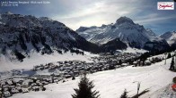 Archiv Foto Webcam Oberlech: Ausblick Pension Bergland 11:00