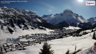 Archiv Foto Webcam Oberlech: Ausblick Pension Bergland 13:00