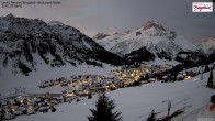 Archiv Foto Webcam Oberlech: Ausblick Pension Bergland 05:00