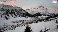 Archiv Foto Webcam Oberlech: Ausblick Pension Bergland 06:00