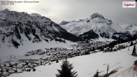 Archiv Foto Webcam Oberlech: Ausblick Pension Bergland 09:00