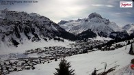 Archiv Foto Webcam Oberlech: Ausblick Pension Bergland 11:00