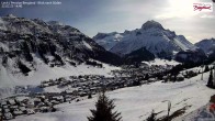 Archiv Foto Webcam Oberlech: Ausblick Pension Bergland 13:00