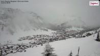 Archiv Foto Webcam Oberlech: Ausblick Pension Bergland 07:00