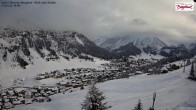 Archiv Foto Webcam Oberlech: Ausblick Pension Bergland 15:00