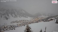 Archiv Foto Webcam Oberlech: Ausblick Pension Bergland 17:00