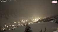 Archiv Foto Webcam Oberlech: Ausblick Pension Bergland 23:00