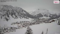 Archiv Foto Webcam Oberlech: Ausblick Pension Bergland 06:00