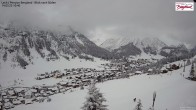 Archiv Foto Webcam Oberlech: Ausblick Pension Bergland 09:00