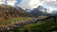 Archiv Foto Webcam Oberlech: Ausblick Pension Bergland 17:00
