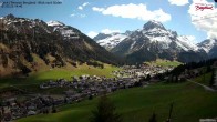 Archiv Foto Webcam Oberlech: Ausblick Pension Bergland 13:00