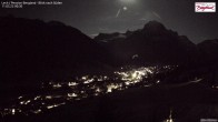 Archiv Foto Webcam Oberlech: Ausblick Pension Bergland 23:00