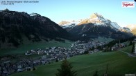 Archiv Foto Webcam Oberlech: Ausblick Pension Bergland 05:00