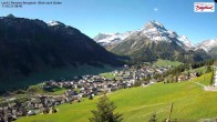 Archiv Foto Webcam Oberlech: Ausblick Pension Bergland 07:00