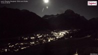 Archiv Foto Webcam Oberlech: Ausblick Pension Bergland 23:00