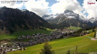 Archiv Foto Webcam Oberlech: Ausblick Pension Bergland 09:00