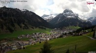 Archiv Foto Webcam Oberlech: Ausblick Pension Bergland 13:00