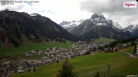 Archiv Foto Webcam Oberlech: Ausblick Pension Bergland 09:00