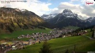 Archiv Foto Webcam Oberlech: Ausblick Pension Bergland 17:00
