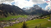 Archiv Foto Webcam Oberlech: Ausblick Pension Bergland 11:00
