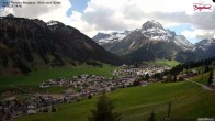 Archiv Foto Webcam Oberlech: Ausblick Pension Bergland 13:00