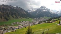 Archived image Webcam Lech am Arlberg - Guesthouse Bergland 13:00